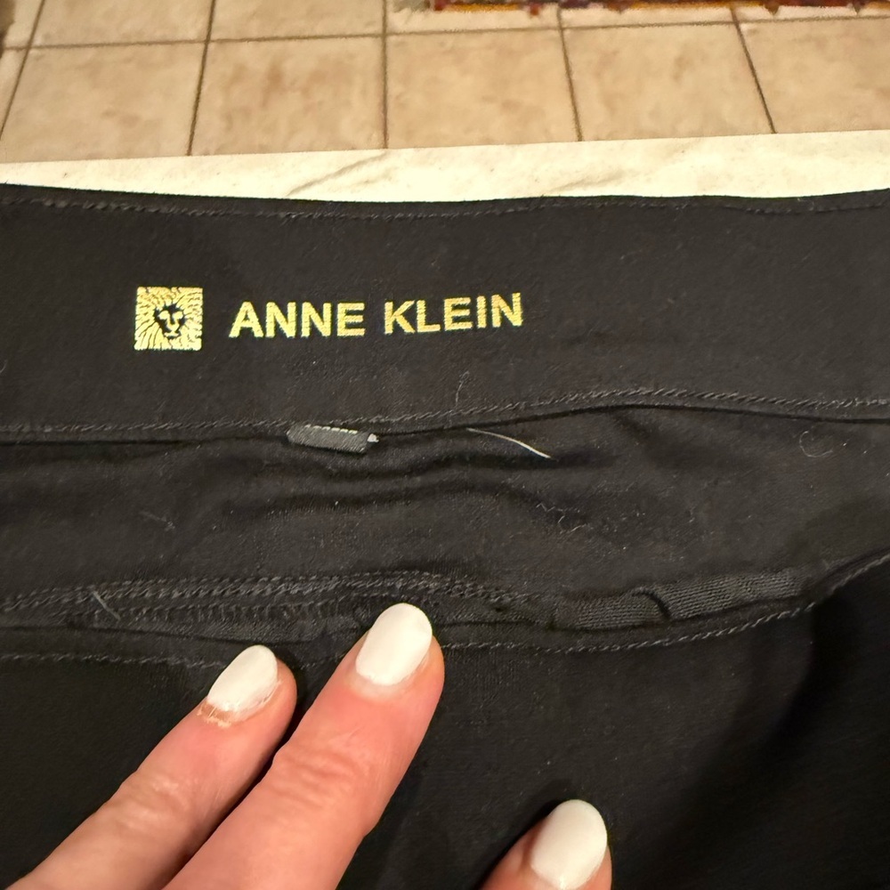 Anne Klein Black Pull On Ponte Riding Pants Stretch Comfort Waist XL - Picture 7 of 16